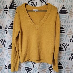 Madewell knit yellow sweater
